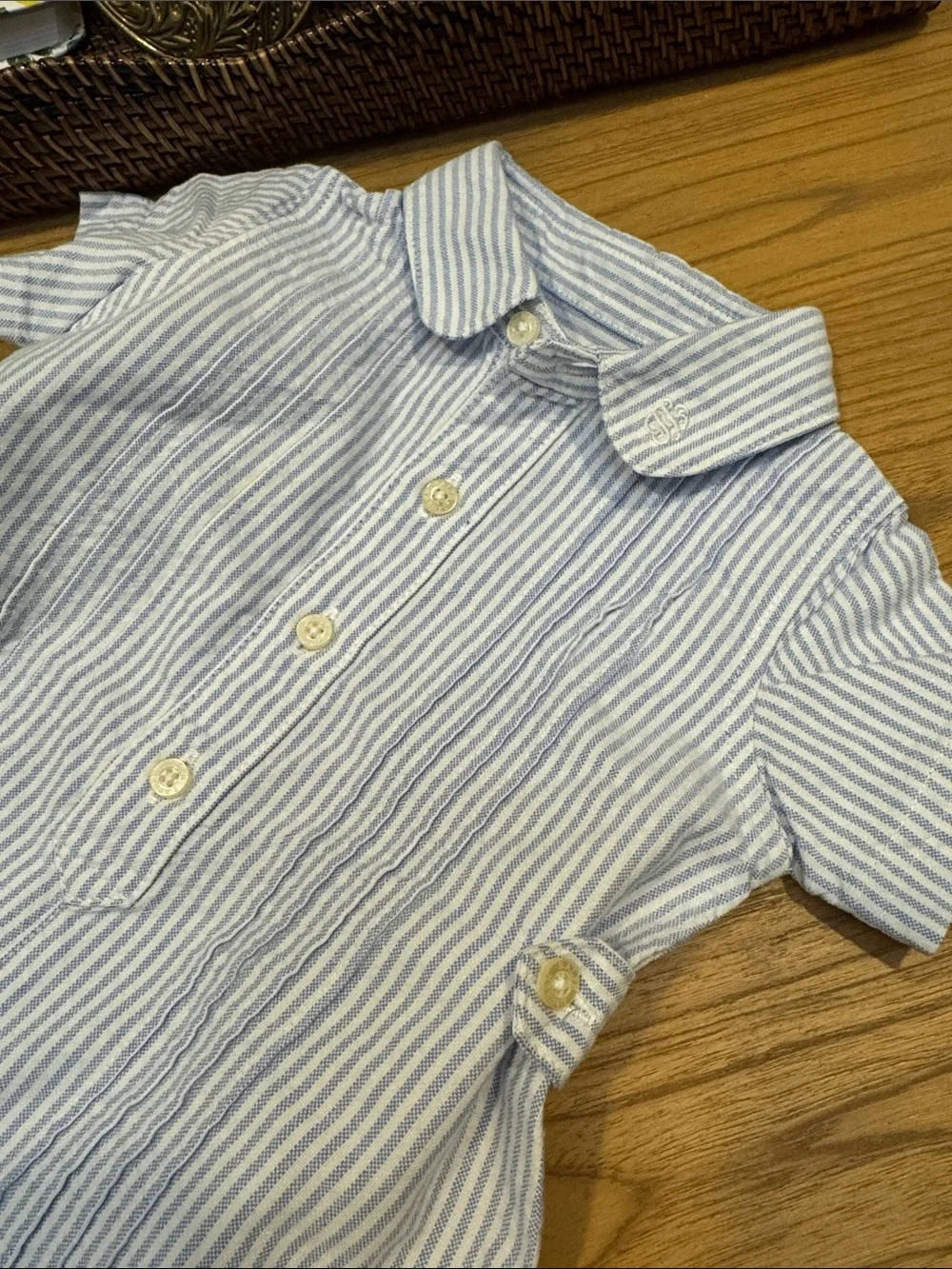 Ralph Lauren breathable fabric placket